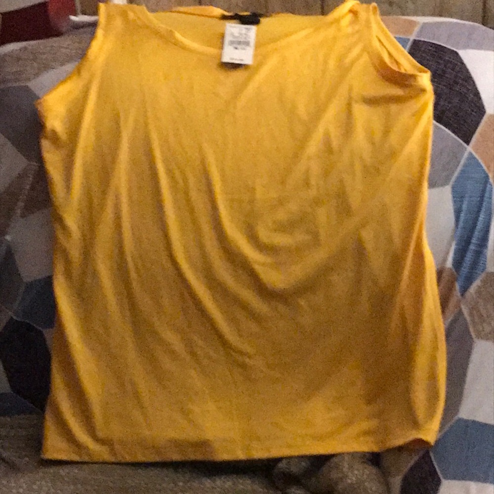 Yellow Sleeveless Top